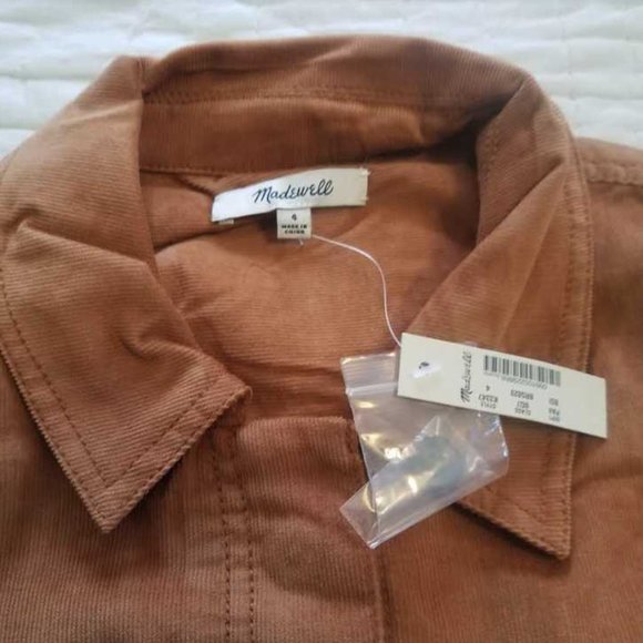 New (all sizes) Madewell corduroy belted jumpsuit coveralls in Burnt Sienna - Picture 4 of 5